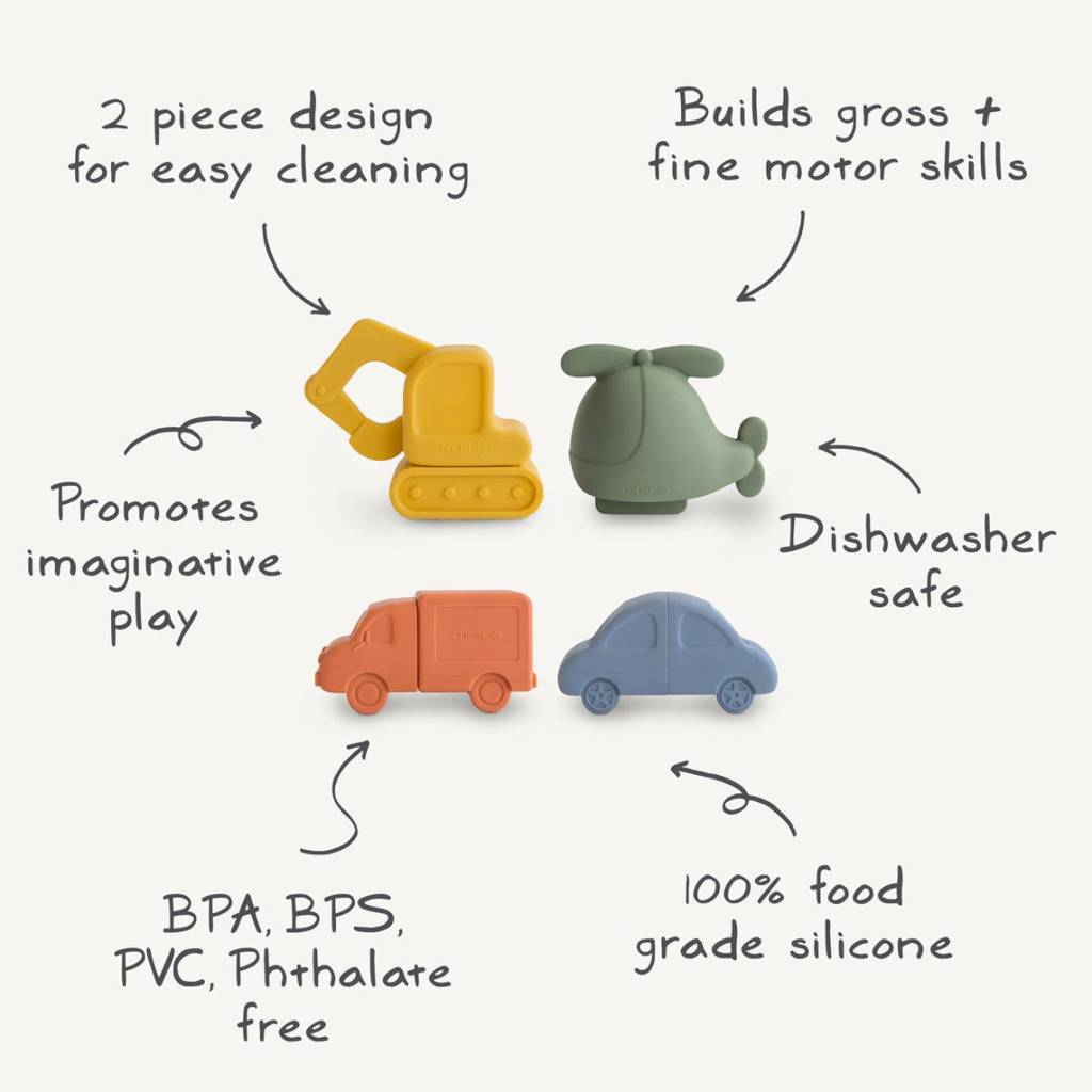 Bath Play Set - Vehicles