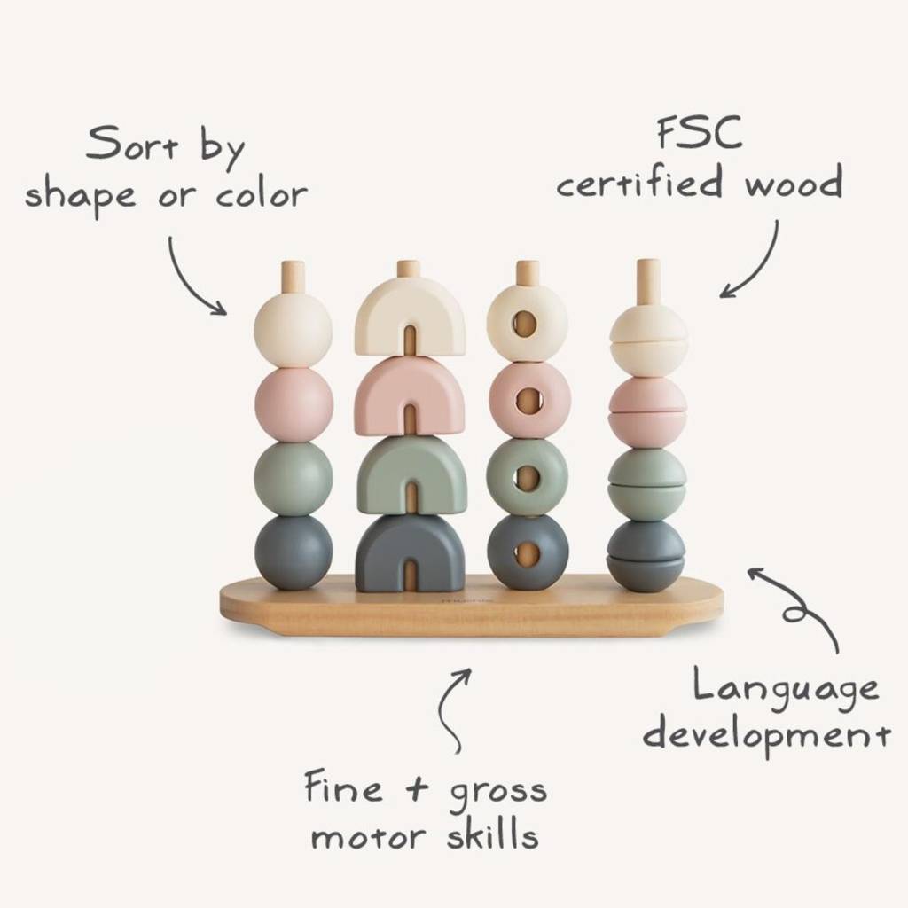 Wooden Multi Shape Stacker