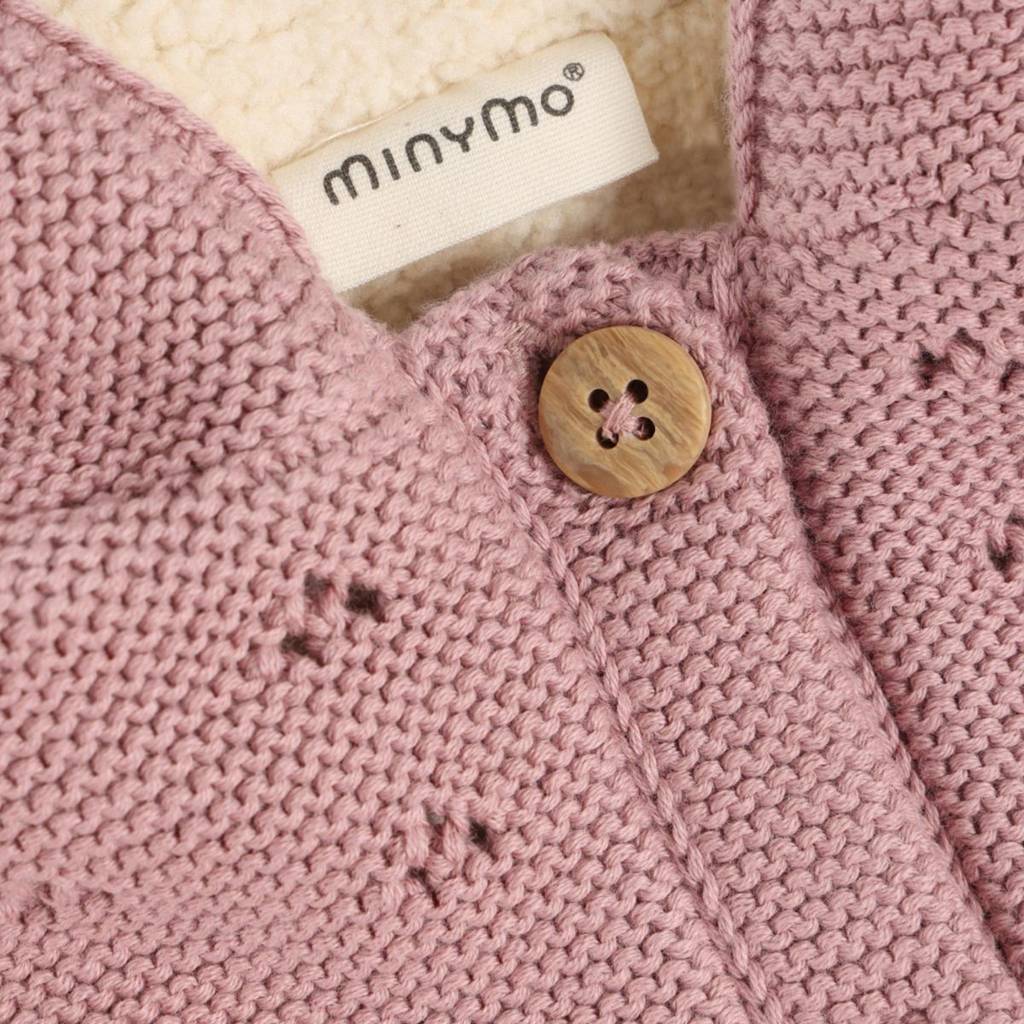Knit Jacket Teddy Lining