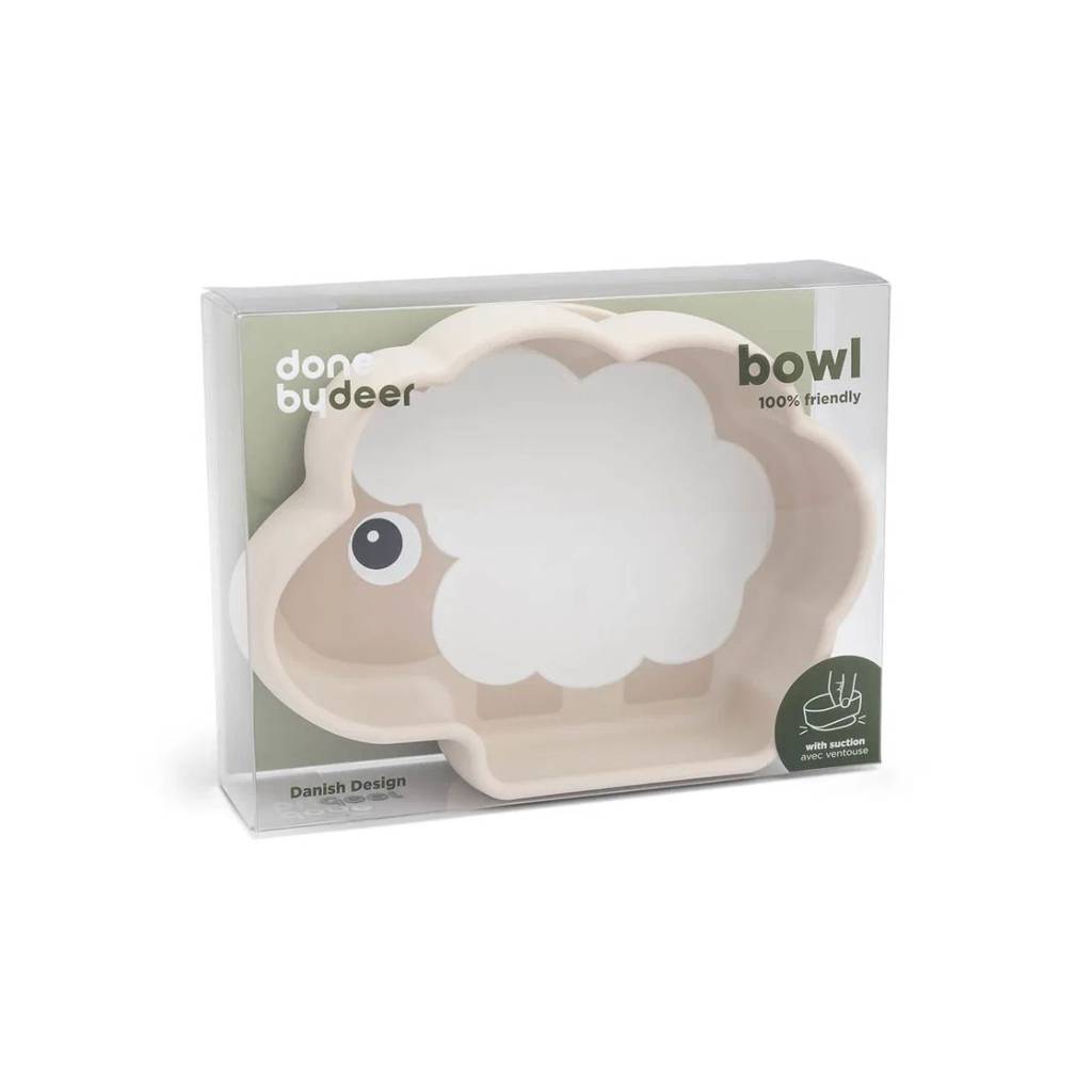 Silicone Stick & Stay Bowl - Sheepy