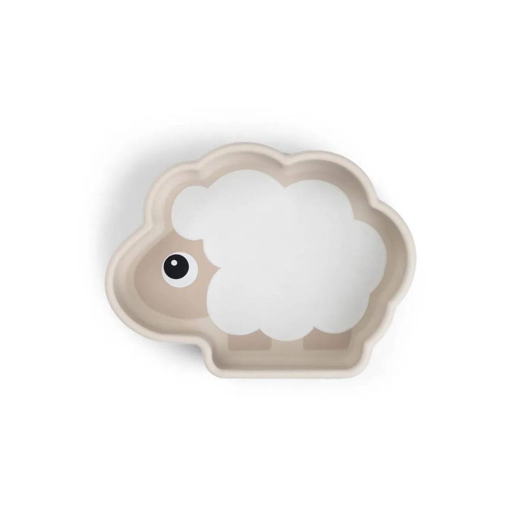 Silicone Stick & Stay Bowl - Sheepy