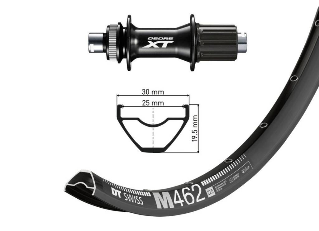 Gjörð aftur 29" Deore XT M462