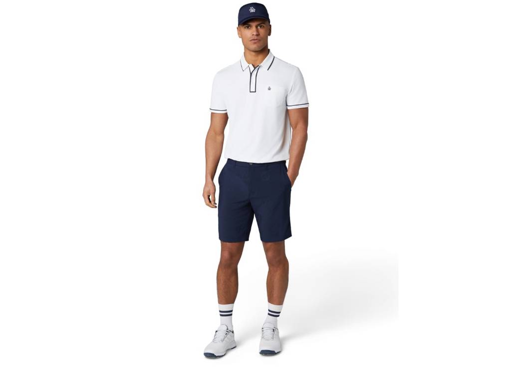 Victory crest embroidered 9″ short