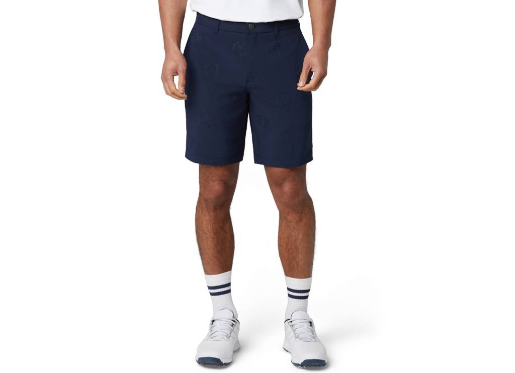 Victory crest embroidered 9″ short