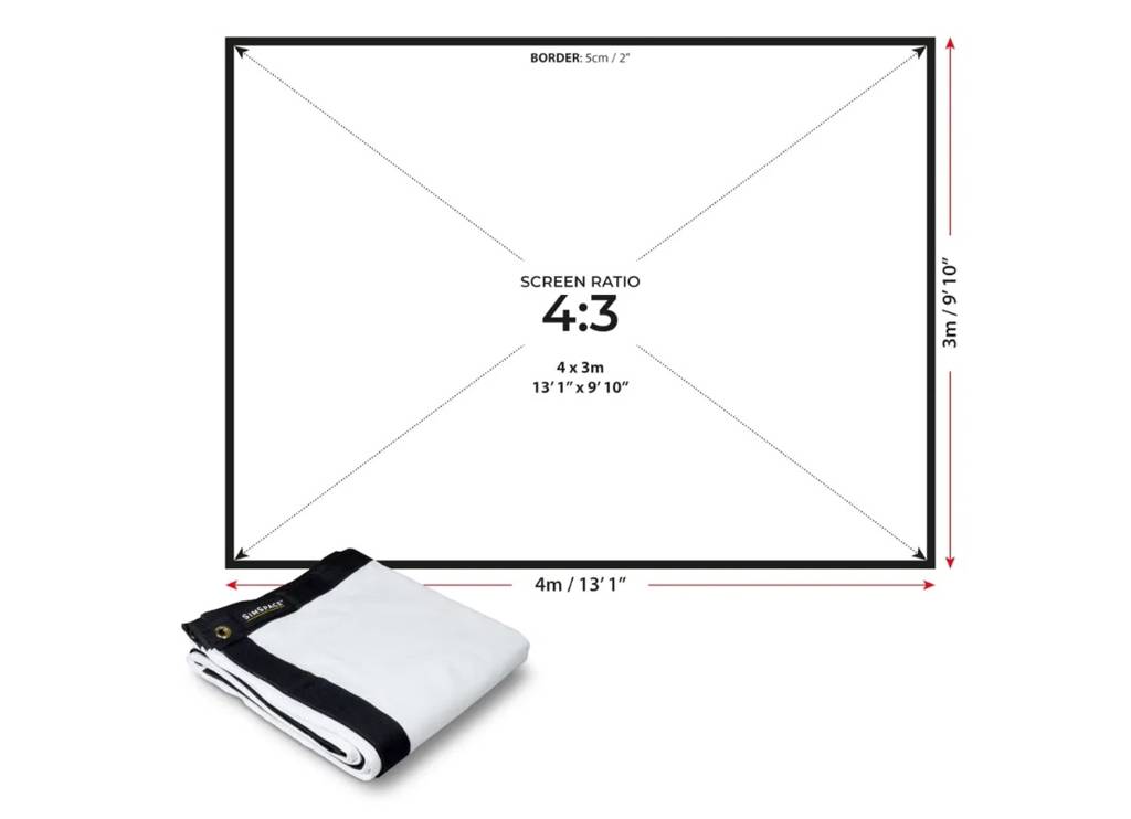 SimSpace Elite Impact Screen 4x3m