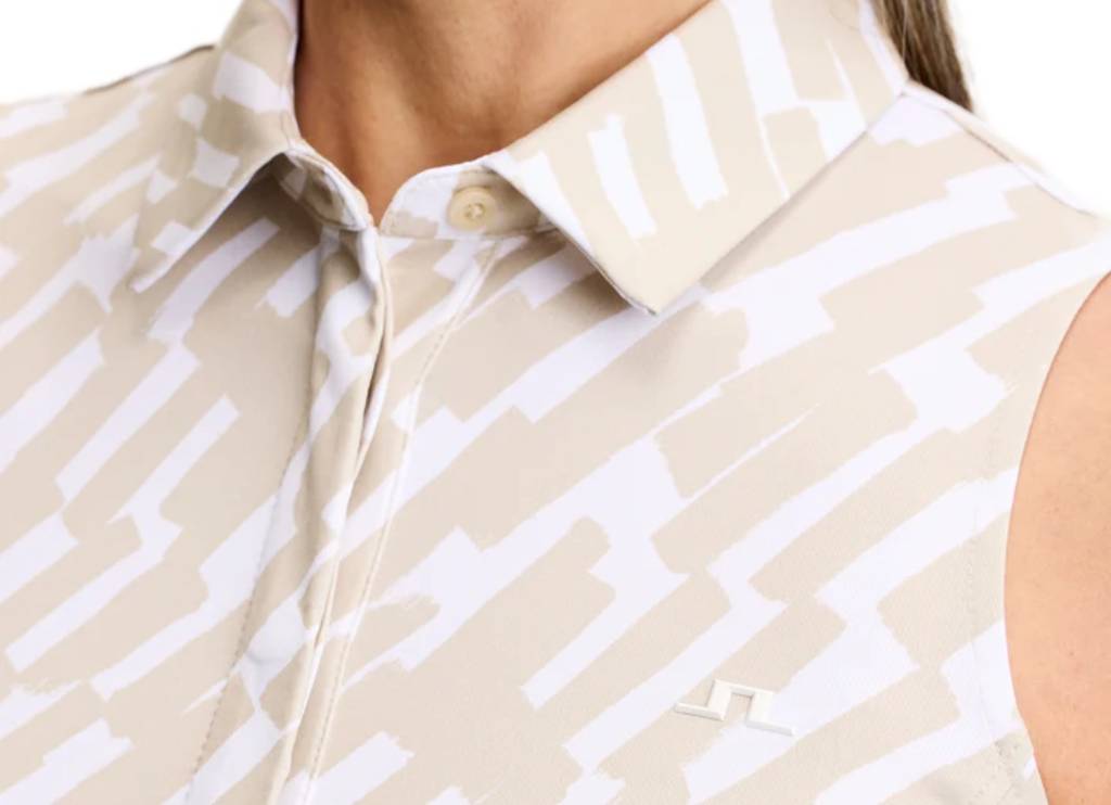 Dena Print Sleeveless Polo