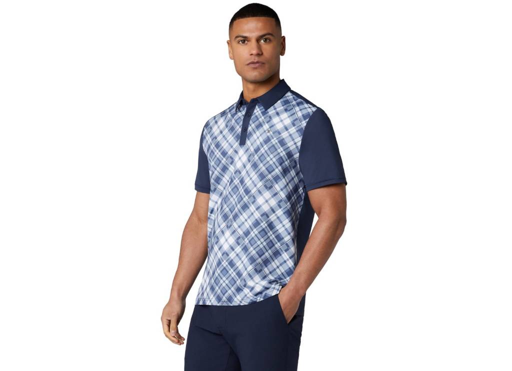 50’S Block madras plaid polo