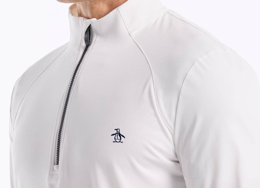 Mixed media 1/4 zip pullover