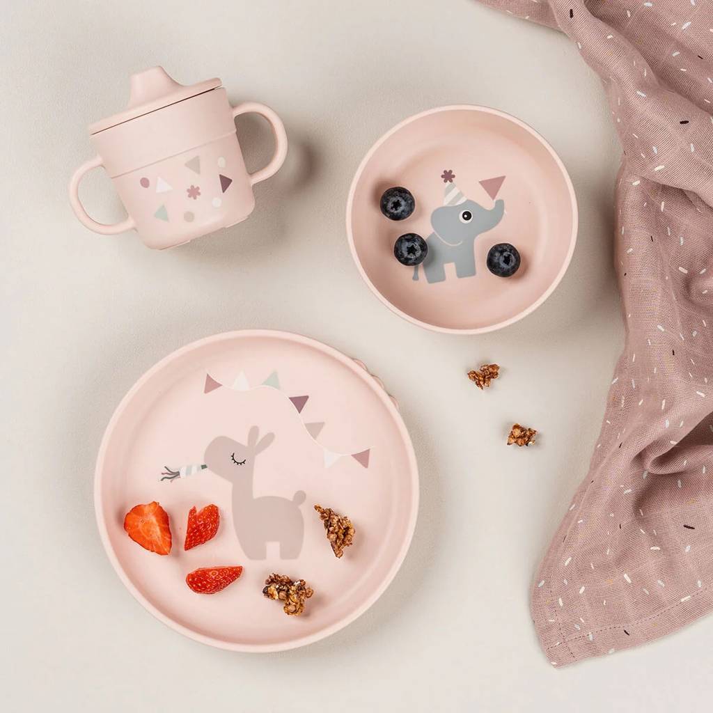 Foodie Dinner Set w/suction - Celebration