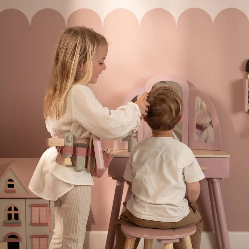Wooden Barber Set