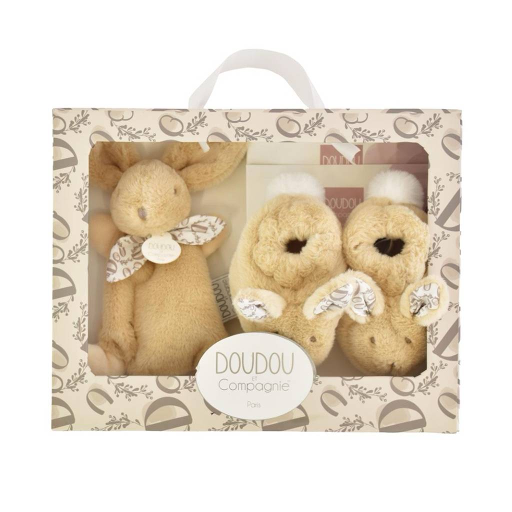 Gift Set of Slippers and Plush Toy