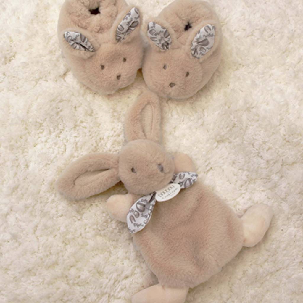 Gift Set of Slippers and Plush Toy
