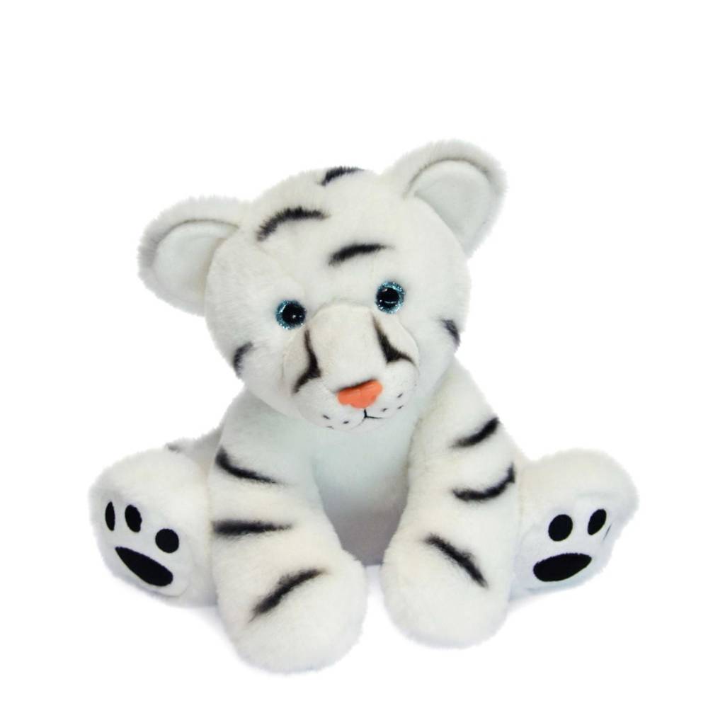 White Baby Tiger Plush Toy - 25 cm