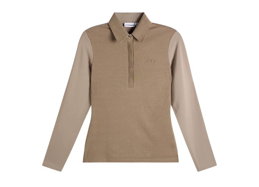 Kailey LS Hybrid Knit Polo