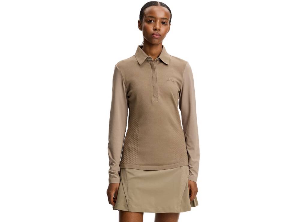 Kailey LS Hybrid Knit Polo
