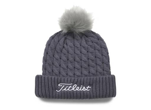 Cable Knit Pom Húfa