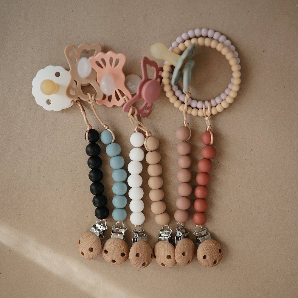 Silicone Pacifier Clip - Halo