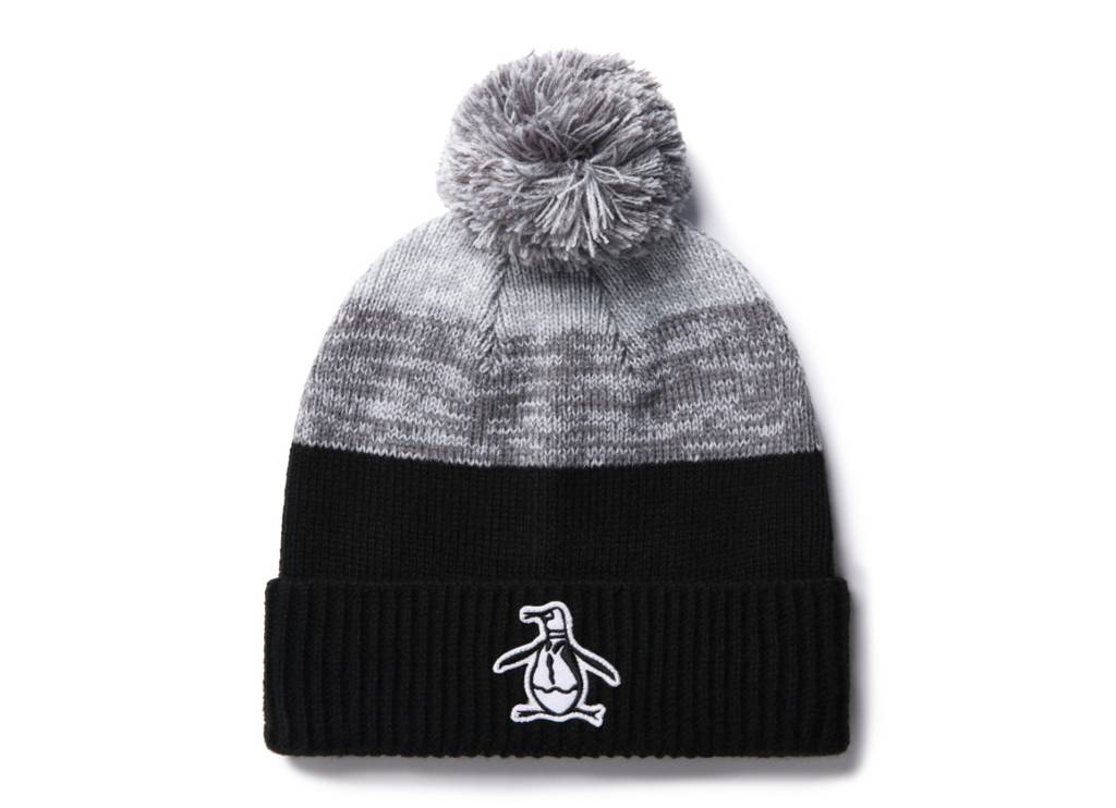 Rib Cuff Pom Beanie